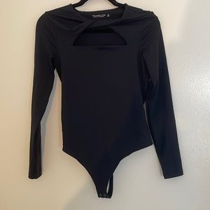 Abercrombie Bodysuit with Twist Neck